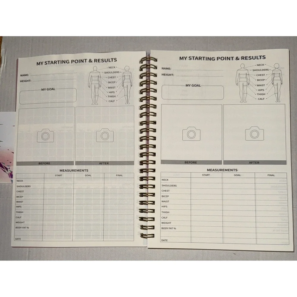 Fitness Workout Journal for‎ Women & Men, A5(5.5